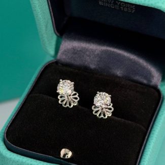 Сережки пусети з діамантами 1.00ct 
