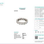 Каблучка доріжка з діамантами 3.95ct