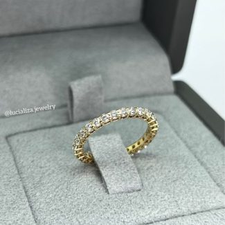 Каблучка доріжка з діамантами 1.30ct