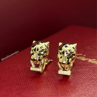 Сережки у стилі Cartier Panthère