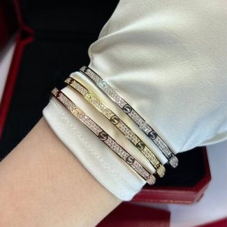 Браслети у стилі Cartier LOVE з діамантами