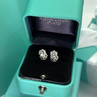 Сережки пусети з GIA діамантами 1.02ct