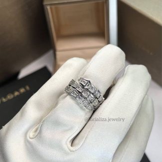 Каблучка в стилі BVLGARI Serpenti