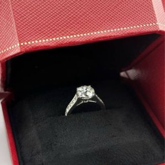 Каблучка в стилі Cartier з діамантом 2.03ct