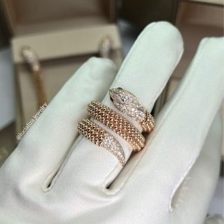 Каблучка в стилі BVLGARI Serpenti