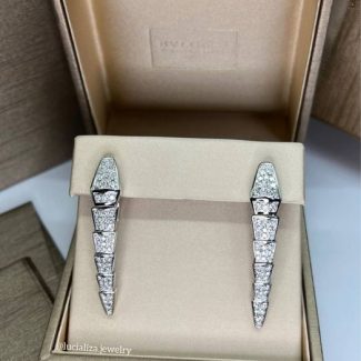 Сережки у стилі BVLGARI Serpenti