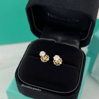 Сережки пусети з діамантами 0.60ct
